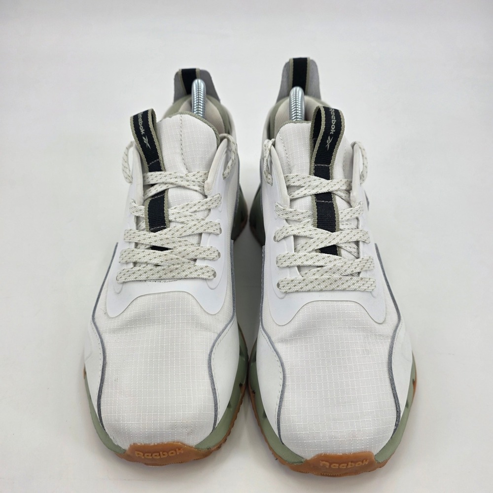 REEBOK ZIG DYNAMICA RUNNING SHOES WOMENS SIZE 8.5 WHITE GREEN SNEAKERS TECH EUC! - Picture 3 of 12